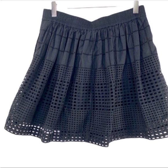 MADEWELL eyelet mini skirt S black - Picture 3 of 9